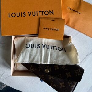 Louis Vuitton Brown Monogram Wallet with Box